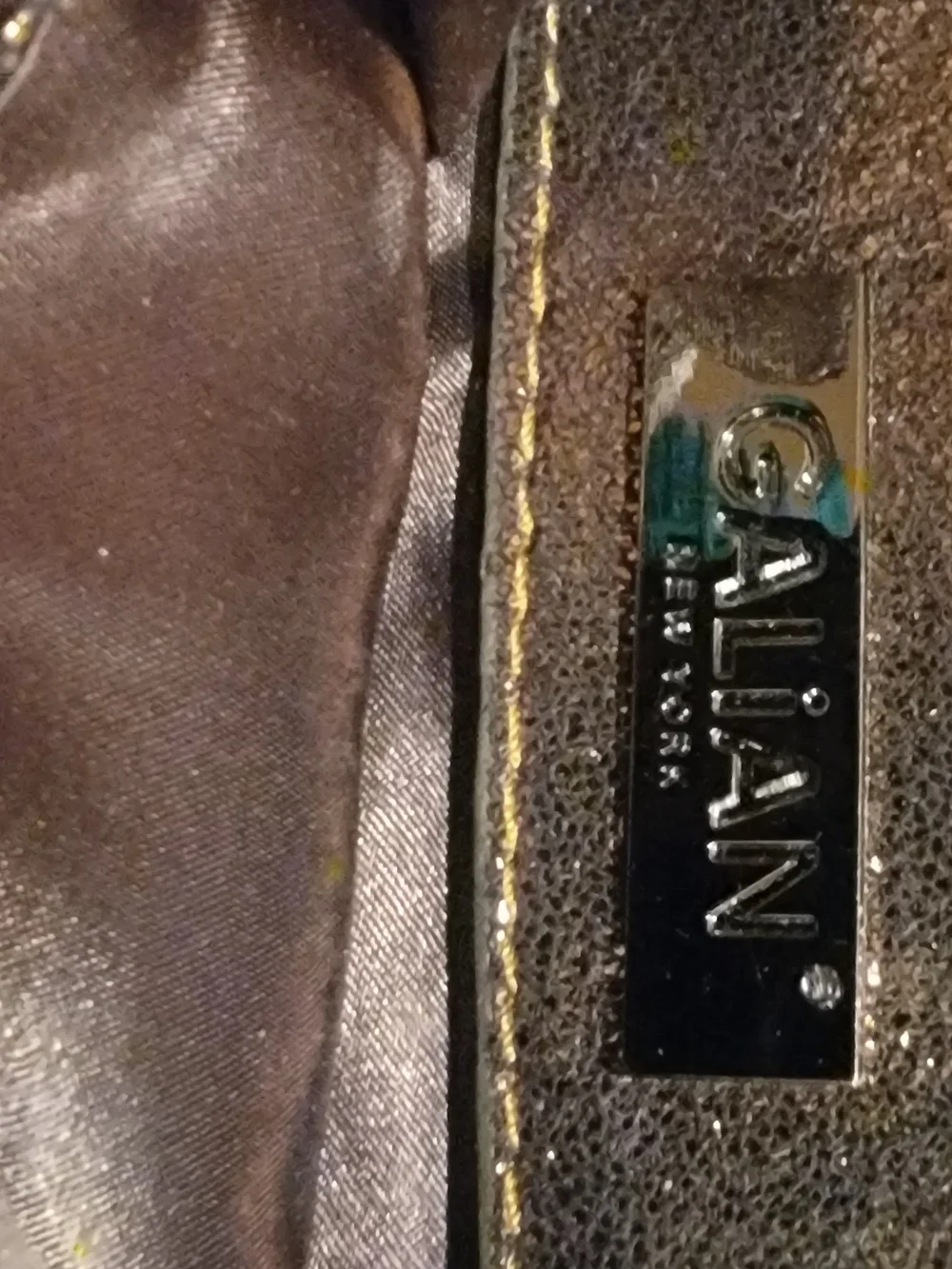 Metallic Bronze Floral Accent Women’s Handbag